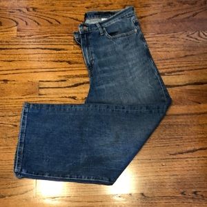 Banana Republic high rise wide leg cropped jean